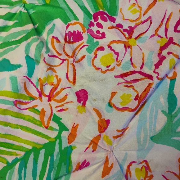 Lilly Pulitzer Pottery Barn Orchid Border Duvet Cover Set King Sized Tropical - Picture 12 of 16